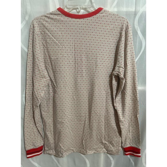 Hearth & Hand With Magnolia, Beige & Orange, 2 Pc Pajamas Set, Small - Picture 3 of 12